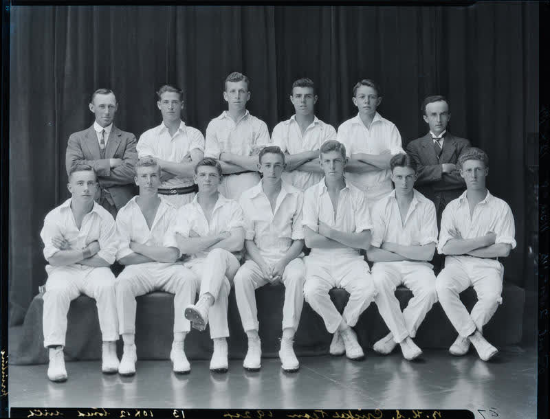 Film Negative: CBHS cricket team, 1924