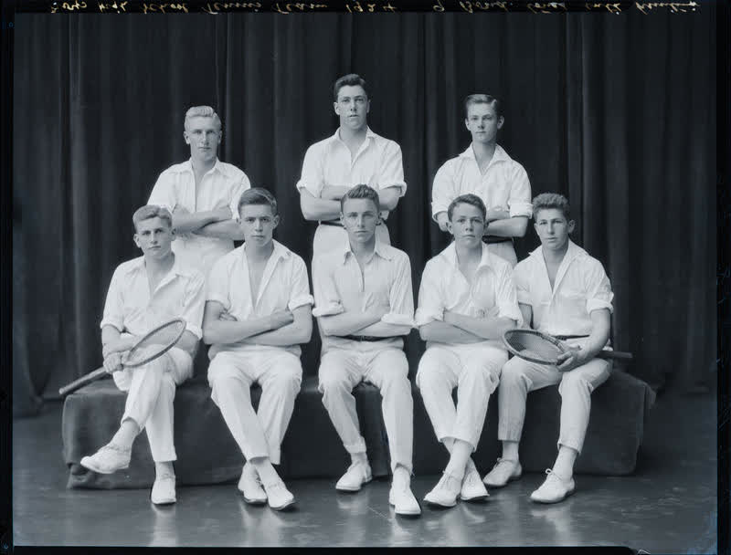 Film Negative: CBHS tennis team, 1924