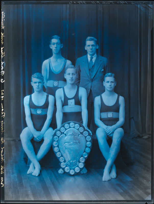Film Negative: CBHS life saving team, 1927