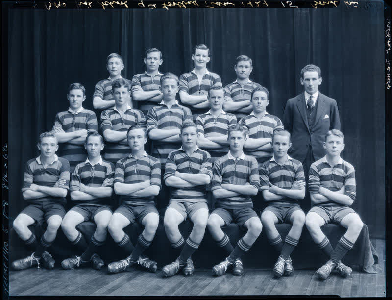 Film Negative: CBHS ninth football team, 1929