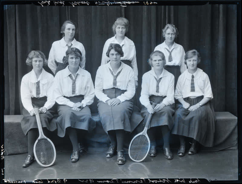 Film Negative: CGHS tennis team 1922, 1922