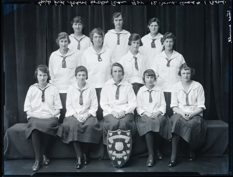 Film Negative: CGHS hockey team 1922, 1922