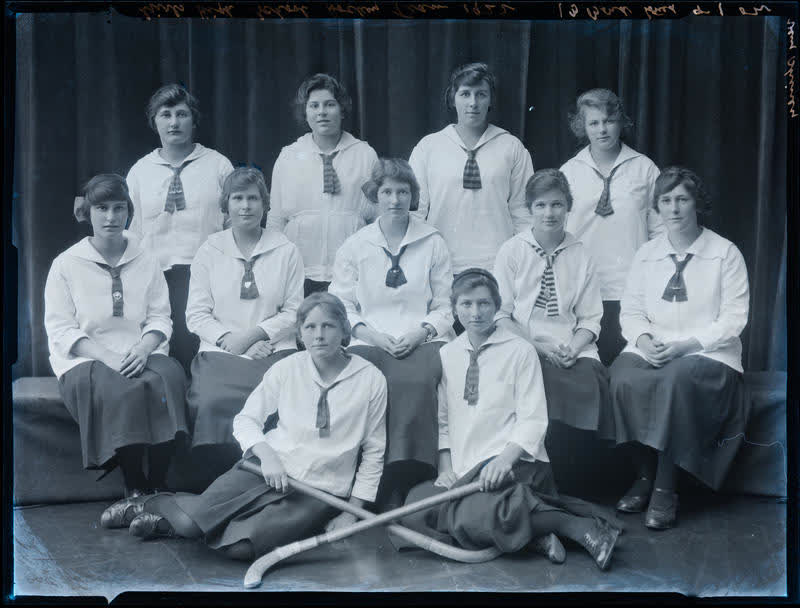 Film Negative: CGHS hockey team 1922, 1922