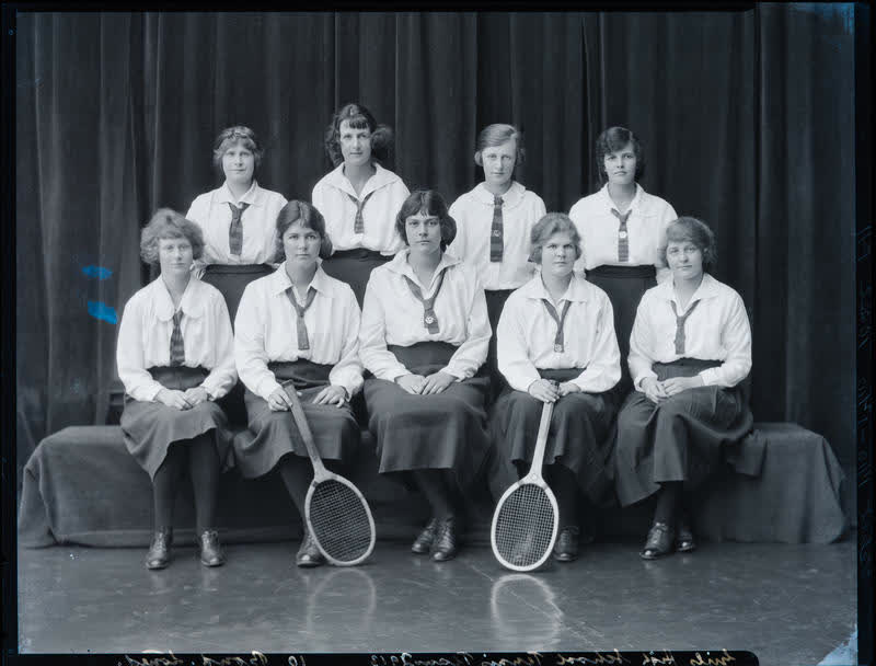 Film Negative: CGHS tennis team 1923, 1923