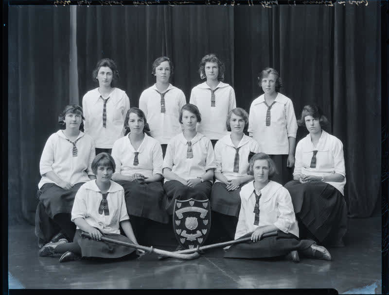 Film Negative: CGHS hockey 'B' team 1923, 1923