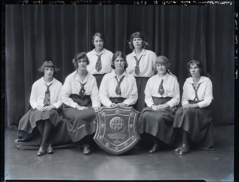 Film Negative: CGHS basketball team 1923, 1923