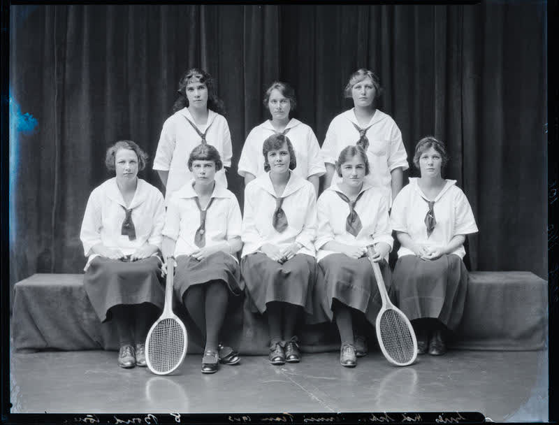 Film Negative: CGHS tennis team 1923, 1923