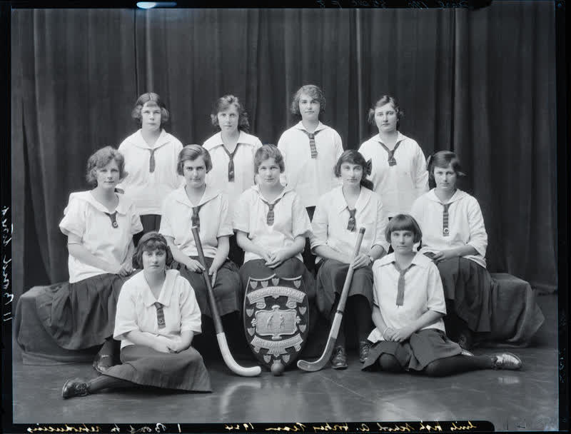 Film Negative: CGHS hockey 'A' team 1924, 1924