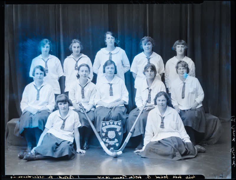 Film Negative: CGHS hockey 'B' team 1924, 1924