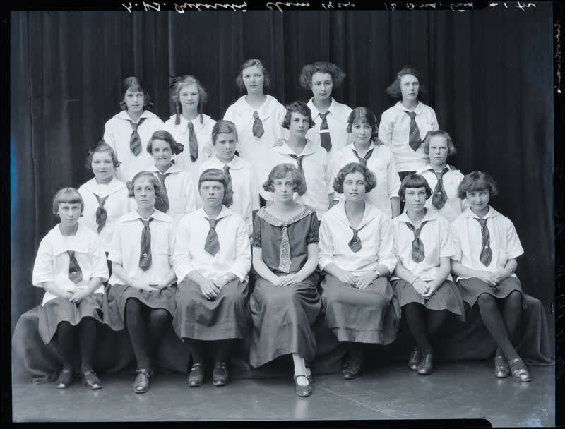 Film Negative: CGHS preparatory class 1924, 1924