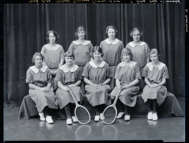 Film Negative: CGHS tennis team 1924, 1924