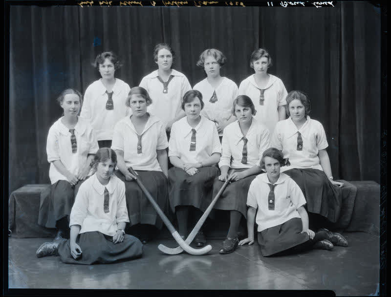 Film Negative: CGHS hockey 'B' team 1925, 1925
