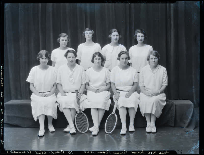 Film Negative: CGHS tennis team 1925, 1925