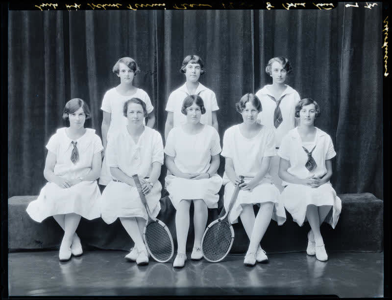 Film Negative: CGHS tennis team 1926, 1926