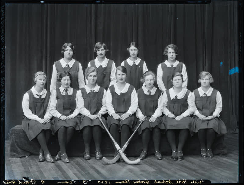 Film Negative: CGHS hockey 'B' team 1927, 1927