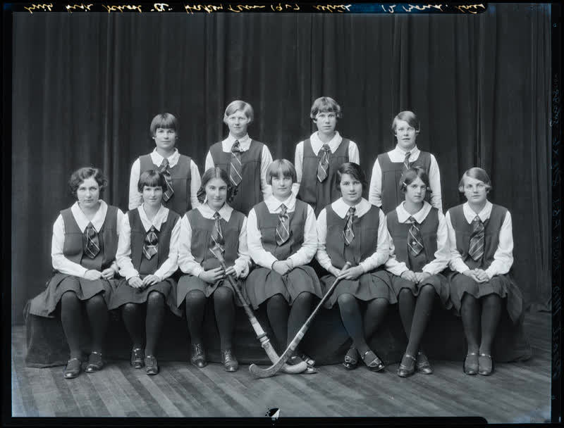Film Negative: CGHS hockey 'A' team 1927, 1927