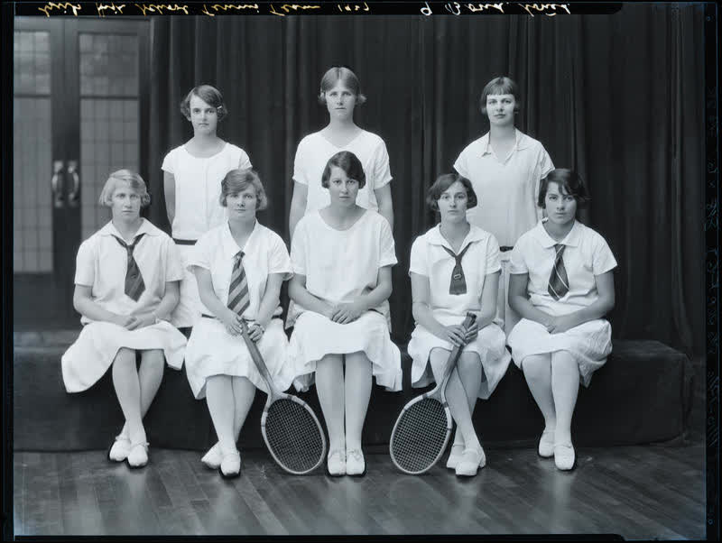 Film Negative: CGHS tennis team 1927, 1927