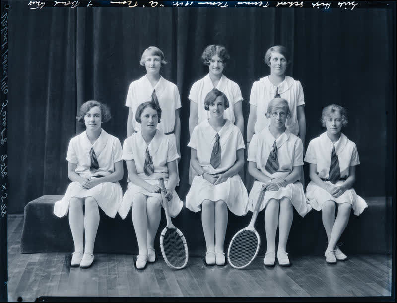 Film Negative: CGHS tennis 'A' team 1928, 1928