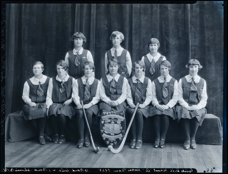 Film Negative: CGHS hockey 'A' team 1928, 1928