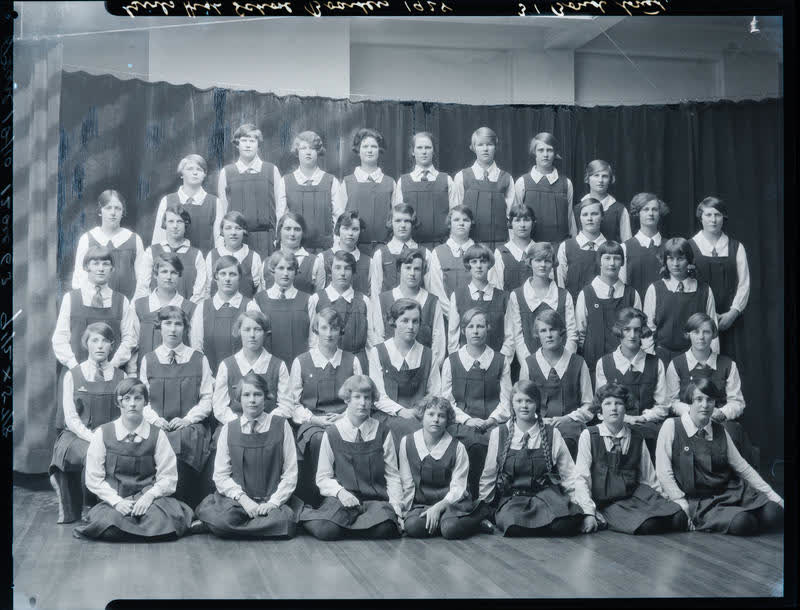 Film Negative: CGHS hostel students 1928, 1928
