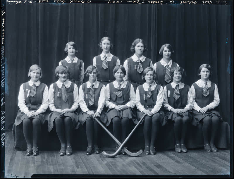 Film Negative: CGHS hockey 'A' team 1929, 1929