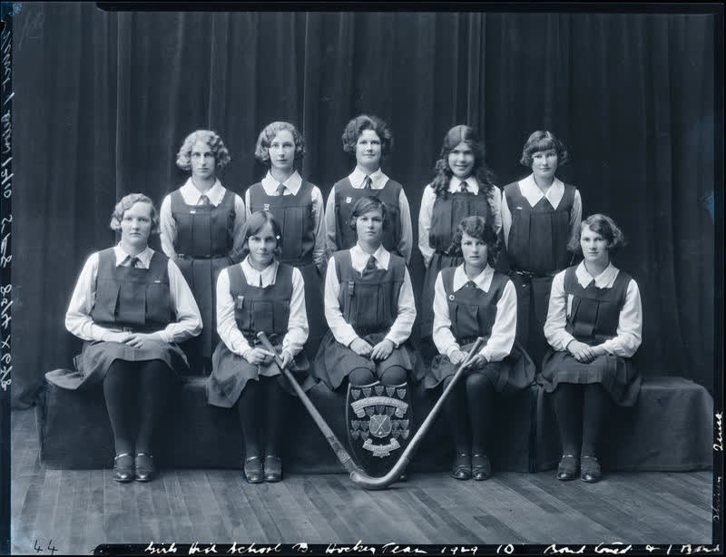 Film Negative: CGHS hockey 'B' team 1929, 1929
