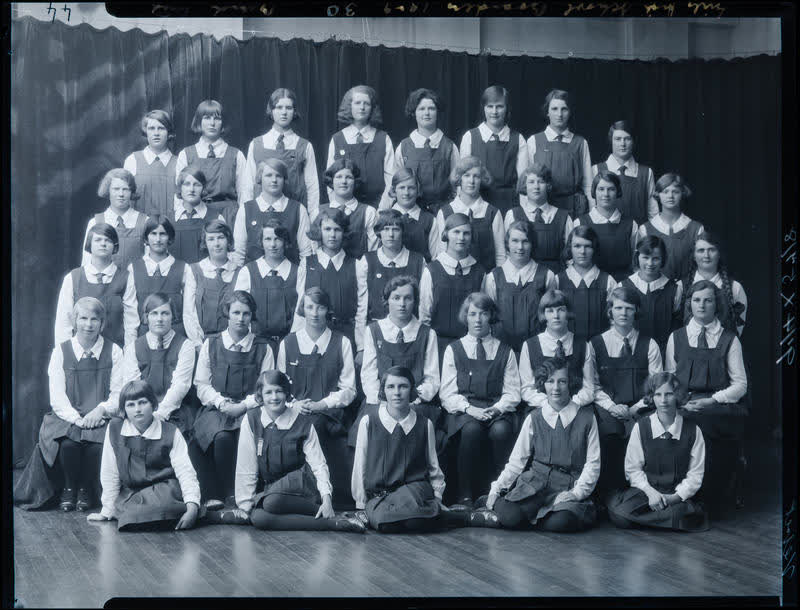 Film Negative: CGHS hostel students 1929, 1929