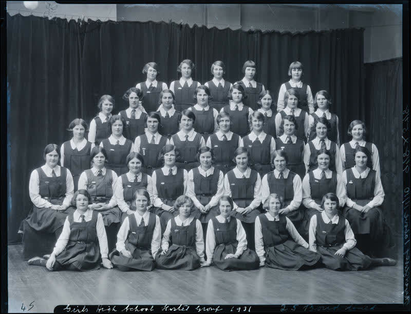 Film Negative: CGHS hostel students 1931, 1931