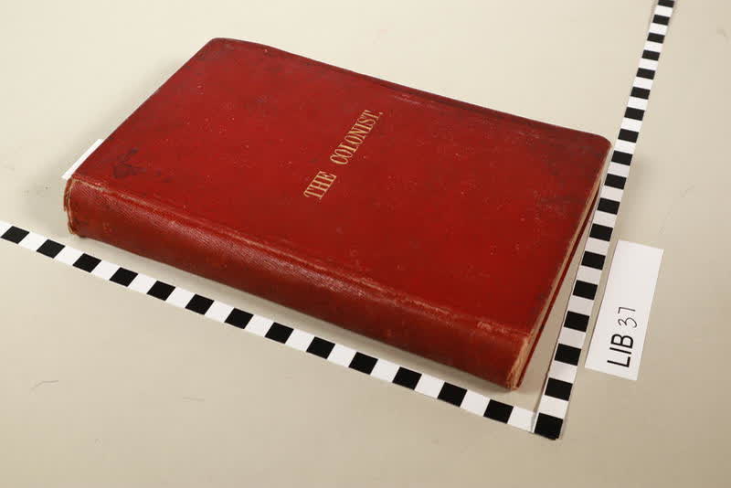 Book: The Colonist, a Work on the Past and Present Position of the Colony of New Zealand, 1881