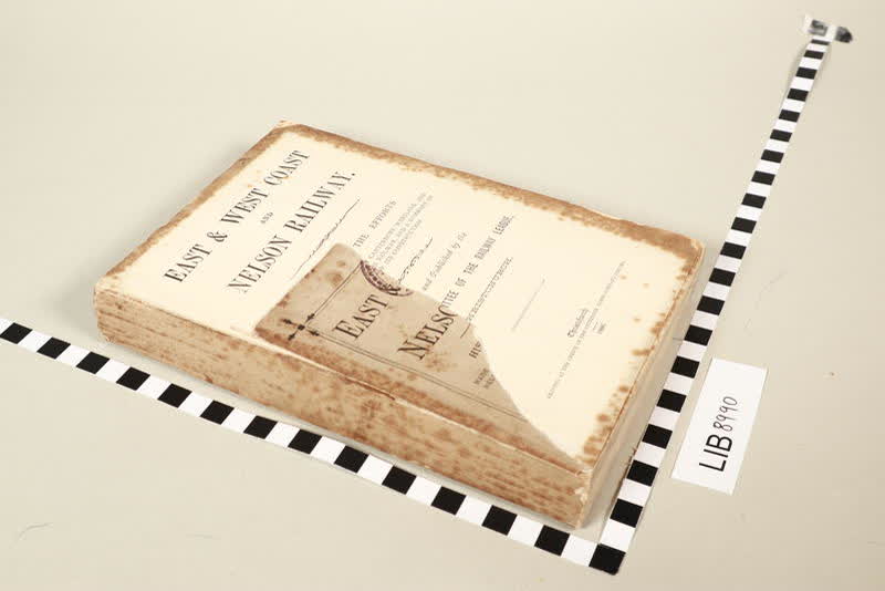 Book: East and West Coast and Nelson Railway [...], 1886