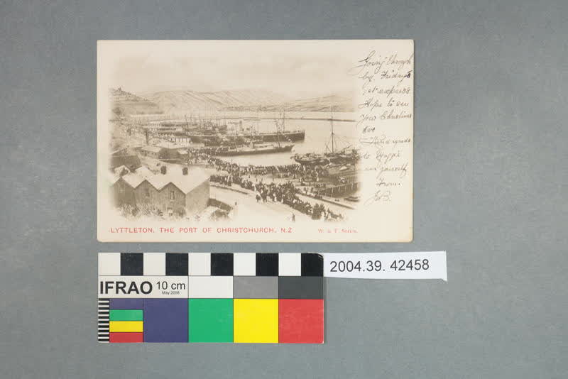 Postcard: Lyttleton, The Port of Christchurch, NZ, 1905