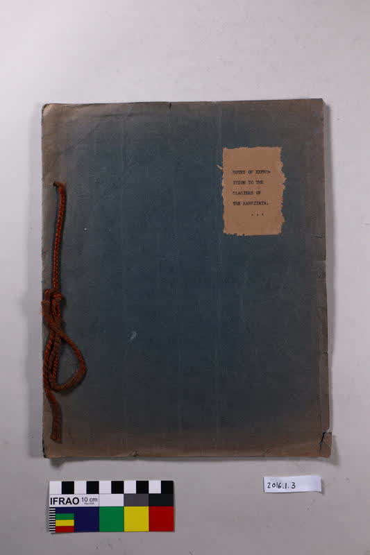 Folder: Laurence Earle, Notes of Expedition to the Glaciers of the Rangitata, 1910, 1910