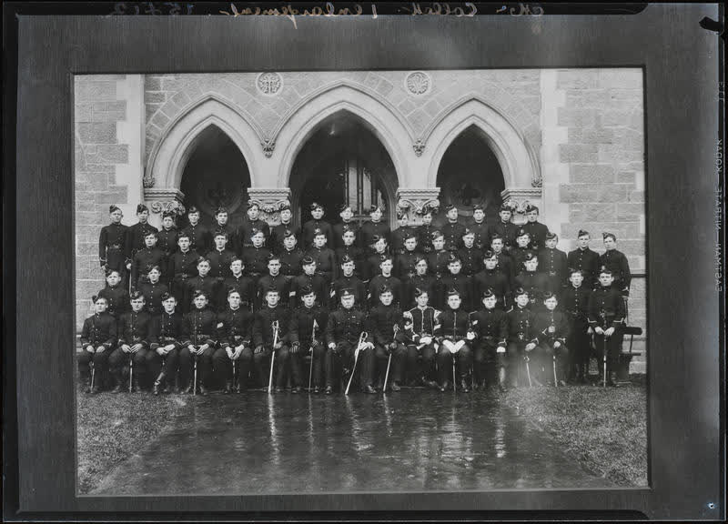 Film Negative: CBHS cadet corps (copy), 1937