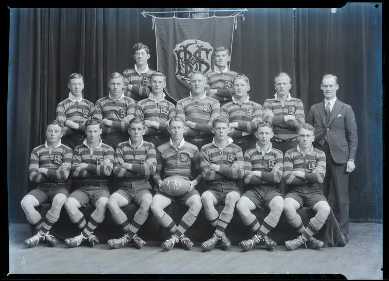 Film Negative: CBHS 1st XV 1933, 1933