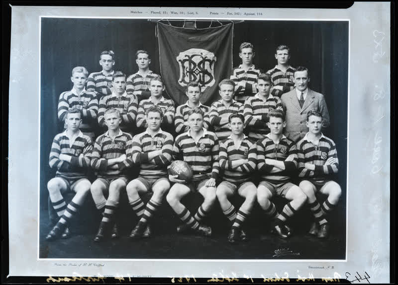 Film Negative: CBHS 1st XV 1925 (copy), 1925