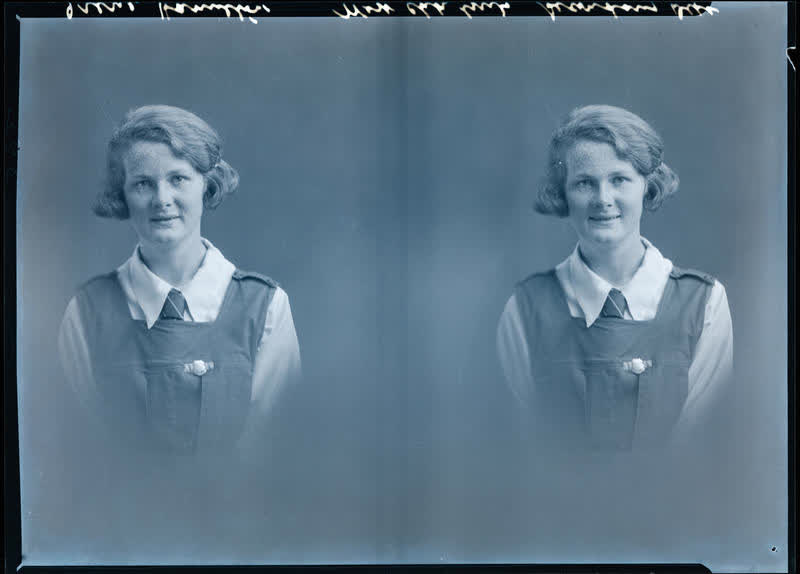 Film Negative: Miss Irene Hamilton (twin negative), 1935