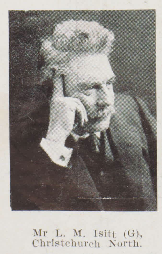 Mr L. M. Isitt (G), Christchurch North, 1911