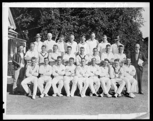 Wellington City Council Transport Department Cricket Team, group photograph., 1934