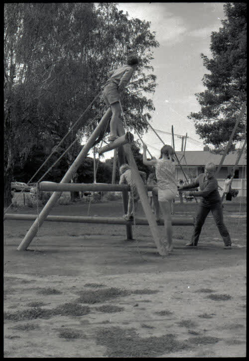 Cashmere playground, Christchurch, 1970