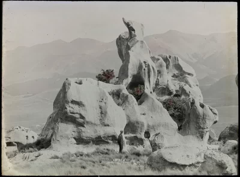 Castle Hill Rocks, Canterbury, New Zealand, 1900