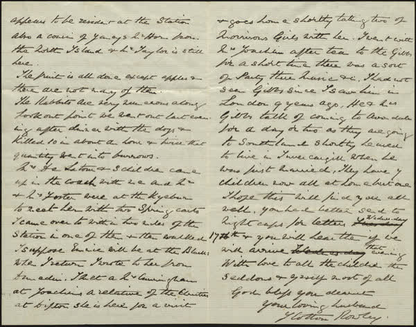 Letter to Mary, 7th Feb 1886, 1886
