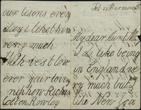 Letter to Mary, 23rd February 1867, 1867