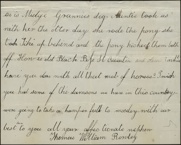 Letter to Mary, 31st October 1867, 1867