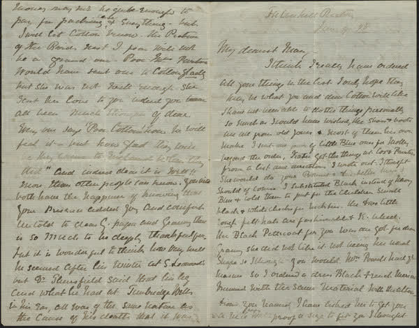 Letter to Mary, 9th  January 1878, 1878