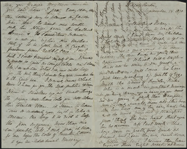 Letter to Cotton and Mary, 15 September 1870, 1870
