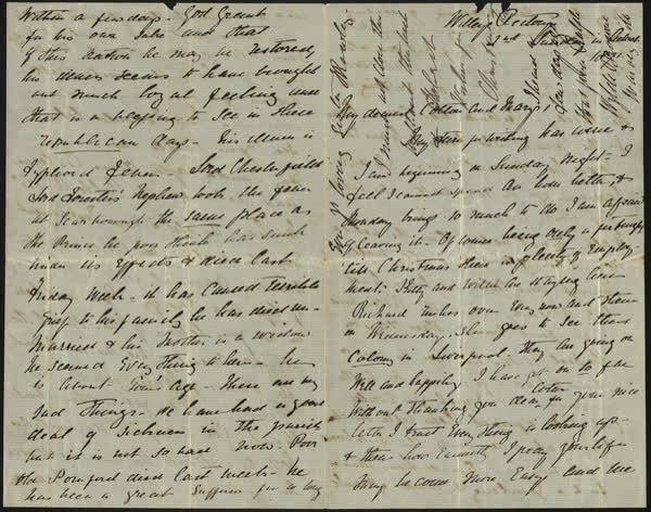 Letter to Cotton and Mary, 2nd August 1871, 1871
