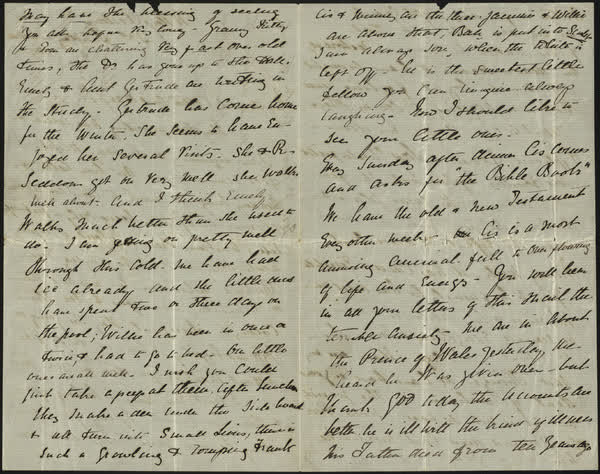 Letter to Cotton and Mary, 2nd August 1871, 1871