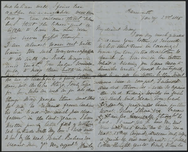 Letter to Mary, 23rd June 1865, 1865