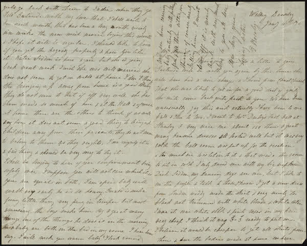 Letter to Mary, 10th January 1874, 1874