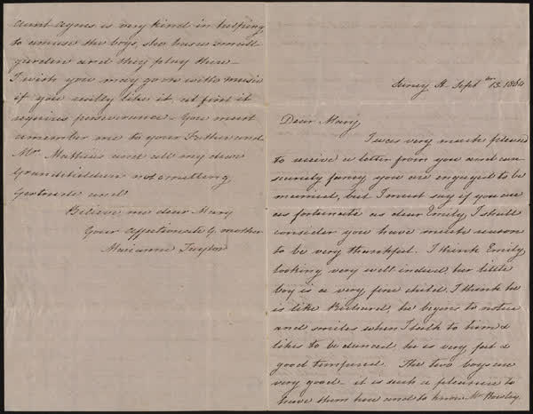Letter to Mary, 13th September 1864, 1864